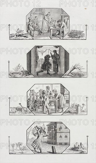 Four Seasons, 19th century. Creator: Unknown.