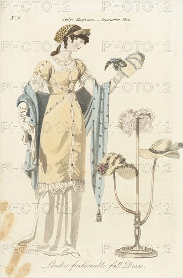 Fashion Plate (London Fashionable Full Dress), 1812. Creator: Unknown.