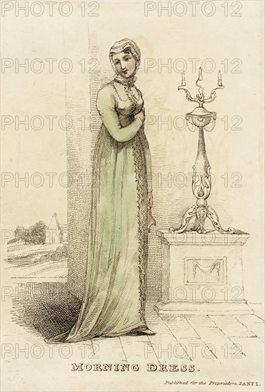 Fashion Plate (Morning Dress), 1813. Creator: Unknown.