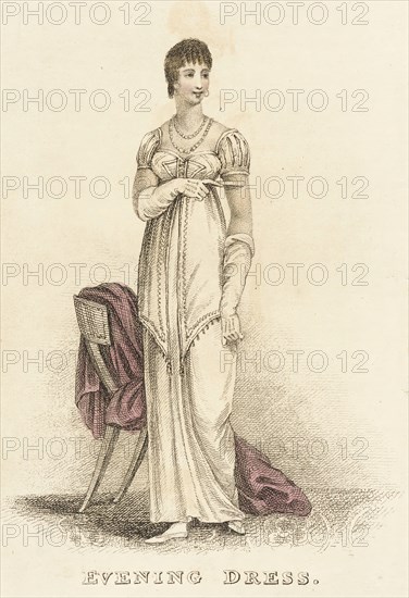 Fashion Plate (Evening Dress), 1813. Creator: Unknown.