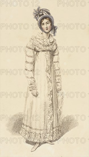 Fashion Plate (Morning Walking Dress), 1816. Creator: Unknown.