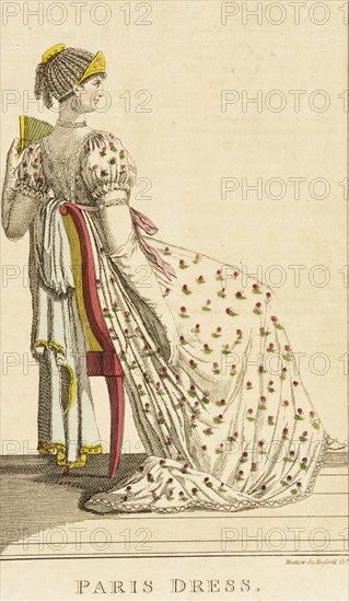 Fashion Plate (Paris Dress), between circa 1800 and circa 1805. Creator: Unknown.