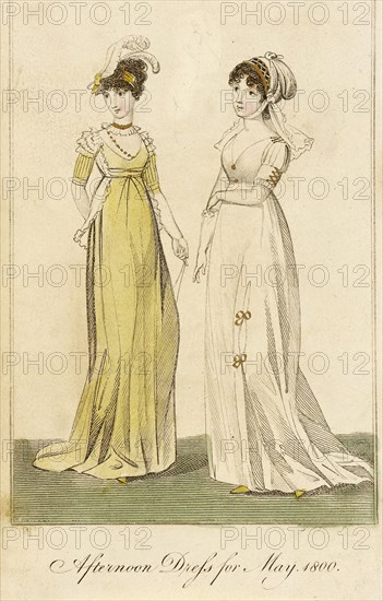 Fashion Plate (Afternoon Dress for May, 1800), 1800. Creator: Unknown.