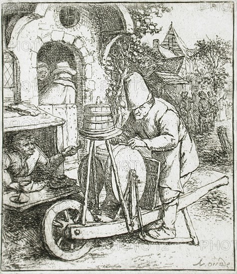 The Knife Grinder, c1682. Creator: Adriaen van Ostade.