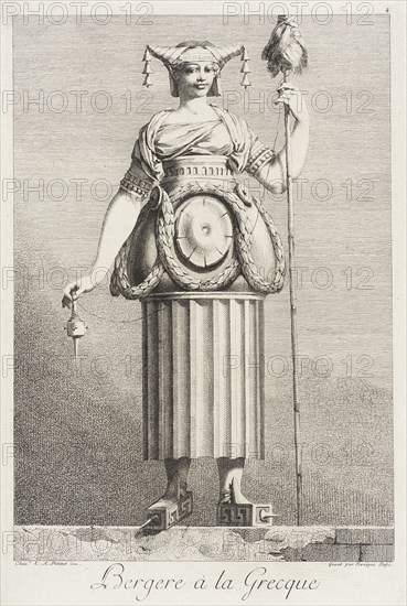 Bergère à la Grecque, 1771. Creator: Bossi.