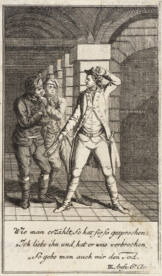 Plate 8 from The Deserter by Sedaine, 1775. Creator: Daniel Berger.