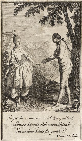 Plate 3 from The Deserter by Sedaine, 1775. Creator: Daniel Berger.