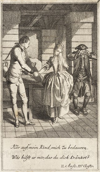 Plate 6 from The Deserter by Sedaine, 1775. Creator: Daniel Berger.