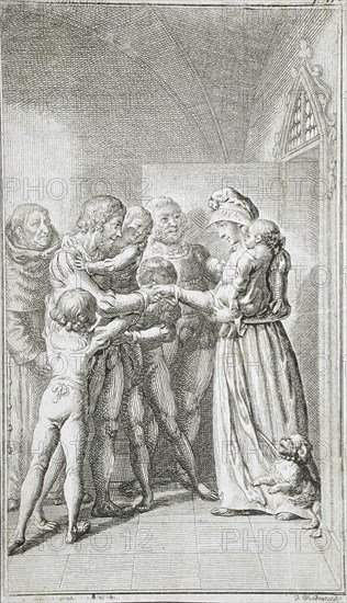 Illustration for V. Weber's 'Stories from Antiquity', 1791. Creator: Daniel Nikolaus Chodowiecki.