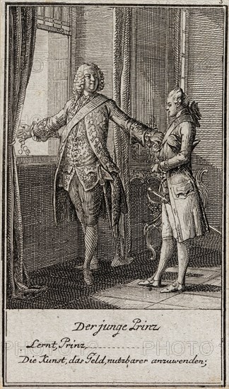 Illustration for Gellert's 'Six Fables and Six Stories', 1775. Creator: Daniel Nikolaus Chodowiecki.