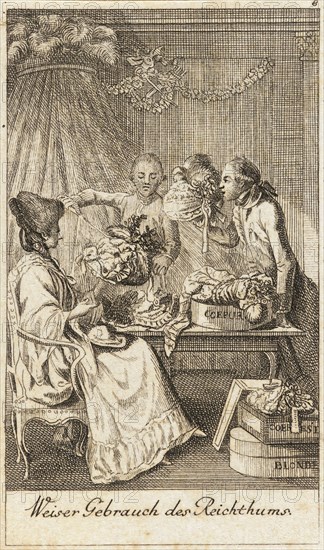 Illustration for 'Life of a Badly Brought Up Young Lady', 1779. Creator: Daniel Nikolaus Chodowiecki.