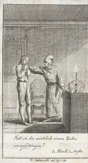 Illustration for Gust. Fr. Wilh. Grossman 'Not More than Six Bowls', 1781. Creator: Daniel Nikolaus Chodowiecki.