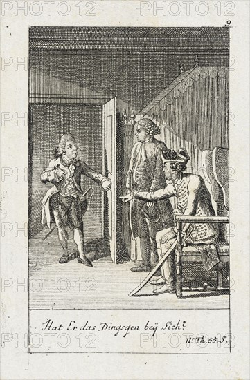 Plate 9 for J.G. Muller's 'Siegfried von Lindenberg', 1783. Creator: Daniel Nikolaus Chodowiecki.