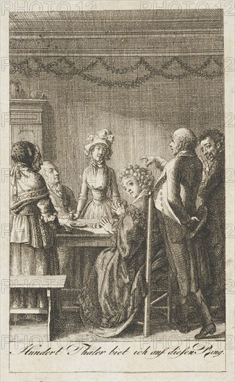 Illustration for Ehrenberg's 'Pocketbook for 1796', 1795. Creator: Daniel Nikolaus Chodowiecki.