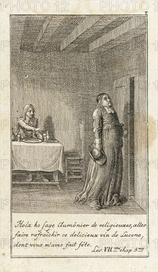 Illustration for Le Sage's 'Gil Blas', 1783. Creator: Daniel Nikolaus Chodowiecki.