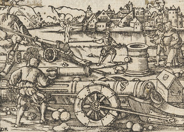 Firing Cannon, 1550. Creator: David Kannel.