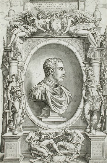 Portrait of Giovanni de Medici, 1550. Creator: Enea Vico.