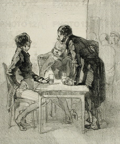 Les Bourgeois, 1856. Creator: Félicien Rops.