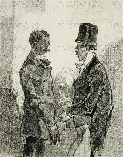 En Province - Après les fêtes, 1856. Creator: Félicien Rops.