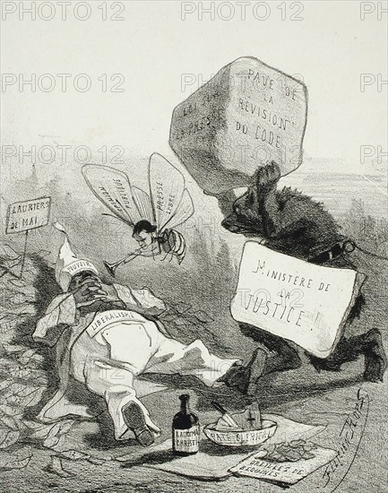 La Comédie politique, 1859. Creator: Félicien Rops.