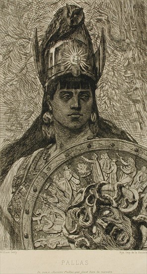 Pallas, 1874. Creator: Félicien Rops.