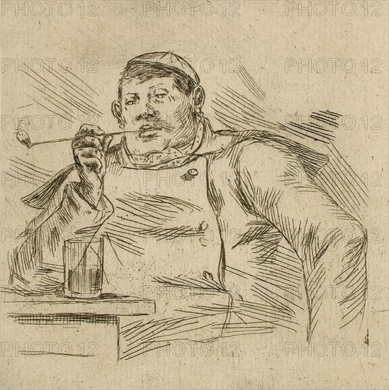 Garçon brasseur bruxellois, 1876. Creator: Félicien Rops.