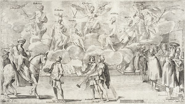 Trades Practiced in Bologna, c1640. Creators: Francesco Curti, Agostino Parisini.