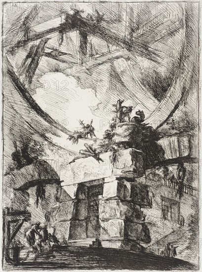 The Giant Wheel, 1761. Creator: Giovanni Battista Piranesi.