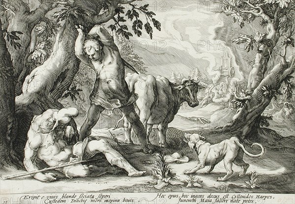 Mercury Killing Argus, published 1589. Creator: Hendrik Goltzius.