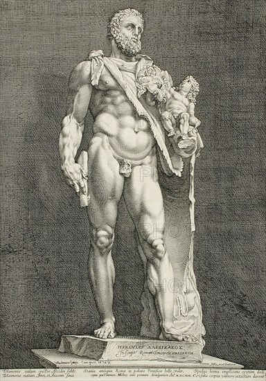 The Emperor Commodus...Hercules, 1591. Creator: Hendrik Goltzius.