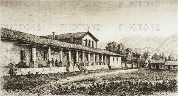 San Luis Obispo de Tolozo, published in 1883. Creator: Henry Chapman Ford.