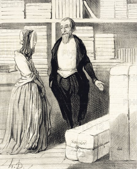 Nos comptes sont faciles a établir.., 1844. Creator: Honore Daumier.