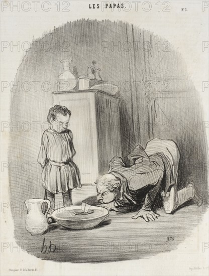 Comment on donne aux jeunes gens le goût de la navigation, 1846. Creator: Honore Daumier.