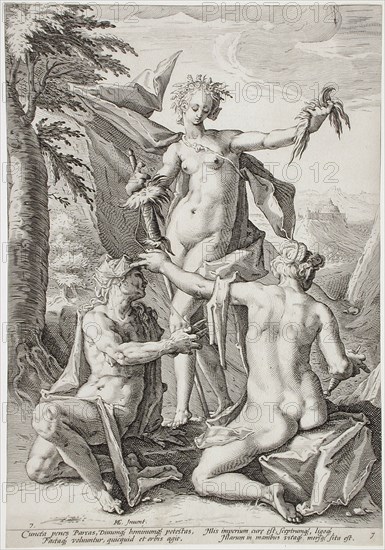 The Three Fates, 1588. Creator: Jacob Matham.