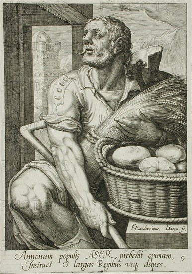 Asher, c1590. Creator: Jacques de Gheyn II.