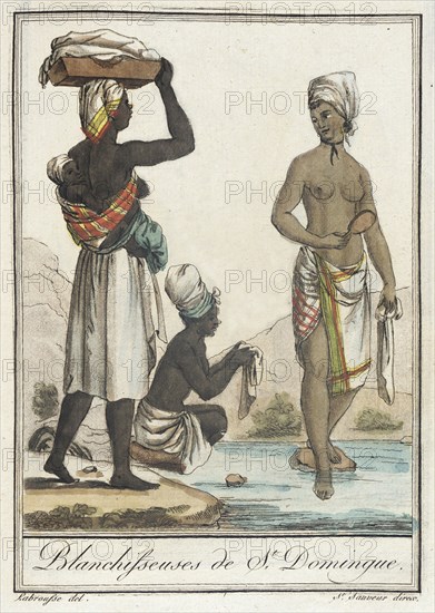 Costumes de Différents Pays, 'Blanchisseuses de St. Domingue', c1797. Creator: Jacques Grasset de Saint-Sauveur.