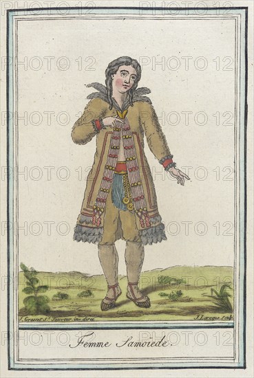 Costumes de Différents Pays, 'Femme Samoïede', c1797. Creator: Jacques Grasset de Saint-Sauveur.