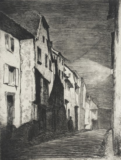 Street at Saverne, 1858. Creator: James Abbott McNeill Whistler.