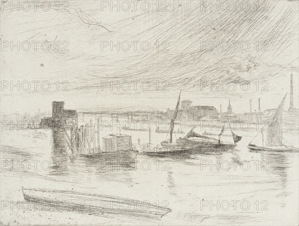 Early Morning, Battersea, 1861. Creator: James Abbott McNeill Whistler.