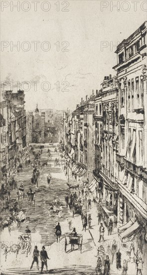 St. James's Street, 1878. Creator: James Abbott McNeill Whistler.