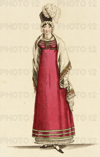 Fashion Plate (The Last Parsien Fashion), 1815. Creator: John Bell.