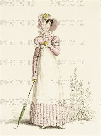 Fashion Plate (English Summer Recess Walking Dress), 1819. Creator: John Bell.