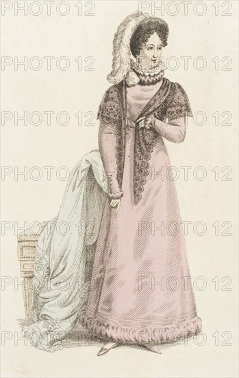 Fashion Plate (Parisian Promenade), 1821. Creator: John Bell.