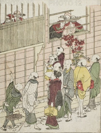 Dutchmen's Quarters, c1802. Creator: Hokusai.