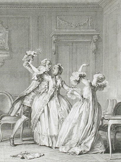 Slap in the Face, 1774. Creator: Noel Le Mire.