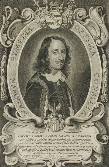 Cornelius Gobelius, Bishop of Bamberg, 1648. Creator: Pieter de Jode II.