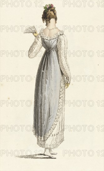 Fashion Plate (Full Dress), 1814. Creator: Rudolph Ackermann.