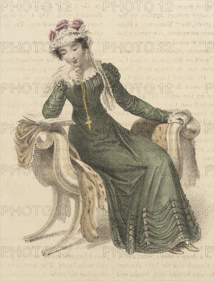 Fashion Plate (Morning Dress), 1824. Creator: Rudolph Ackermann.