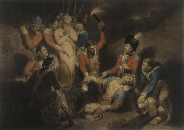 The Finding of the Body of Tippoo Sultan, published 1800. Creator: Samuel William Reynolds.