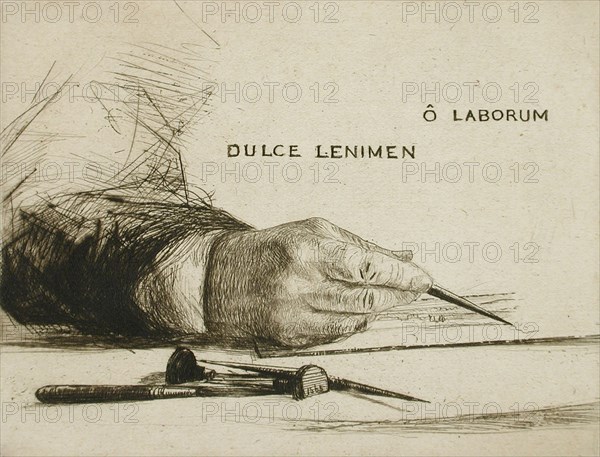 Hands Etching - O Laborum, 1865. Creator: Francis Seymour Haden.